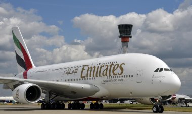 Emirates airbus A380 captivated more than 8000 visitor's attention at Bahrain International Airshow 2022