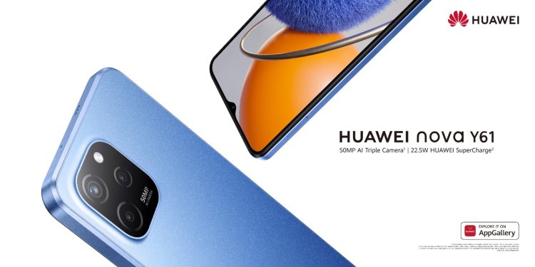 HUAWEI nova Y61 the dashing smartphone with 50MP AI Triple Camera launches in Bahrain