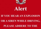 Ministry of Interior Issues Safety Advisory Amid Siren and Explosion Alerts