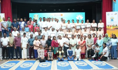 Annai Tamil Mandram and Indian Club Commemorate International Yoga Day with Enthusiastic Participation