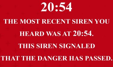 Authorities Declare All Clear After Siren Alert at 20:54