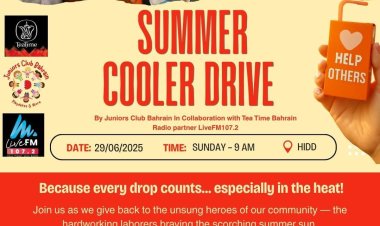 Spreading Kindness Under the Sun: Juniors Club and Tea Time Bahrain Lead Summer Cooler Drive