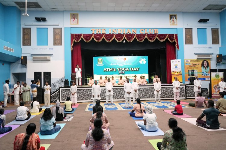 Annai Tamil Mandram and Indian Club Commemorate International Yoga Day with Enthusiastic Participation