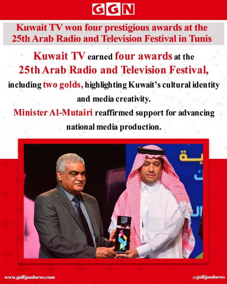 Kuwait TV Shines at 25th Arab Radio and Television Festival with Four Major Awards