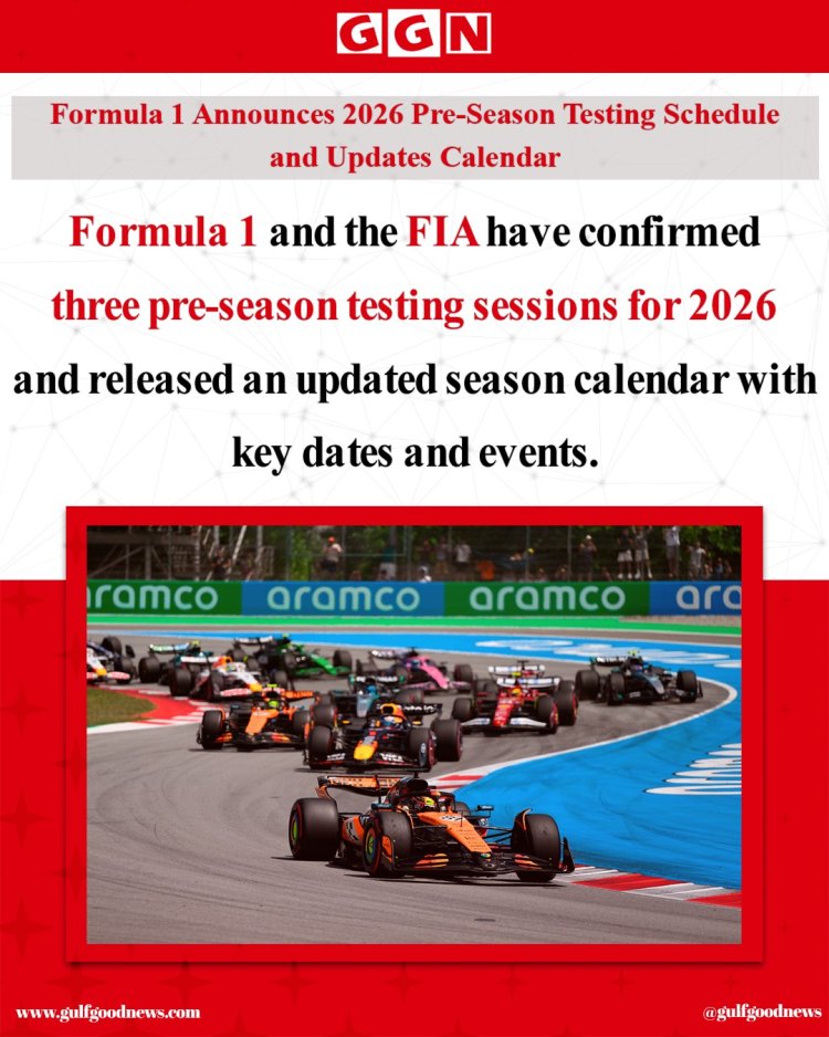 Formula 1 Confirms 2026 Pre-Season Testing Schedule and Updated Race Calendar