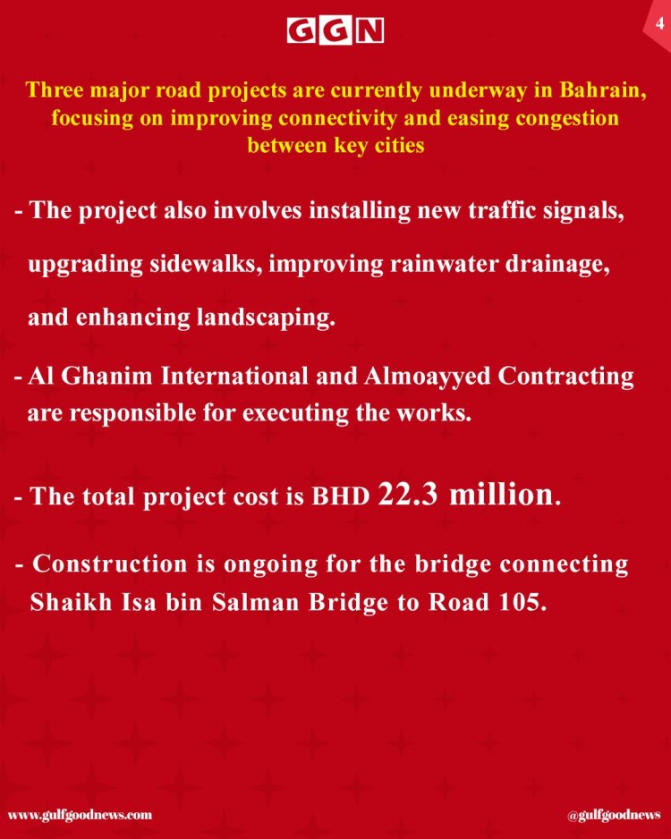 Bahrain Launches Key Road Projects to Enhance National Connectivity