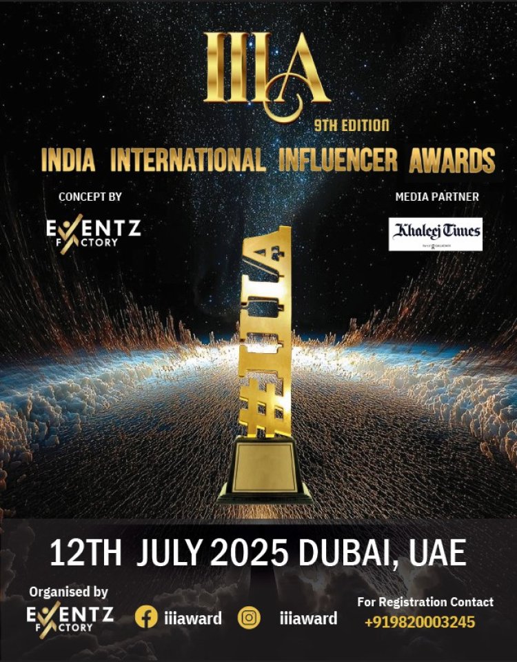 India International Influencer Awards 9th Edition Set to Dazzle Dubai
