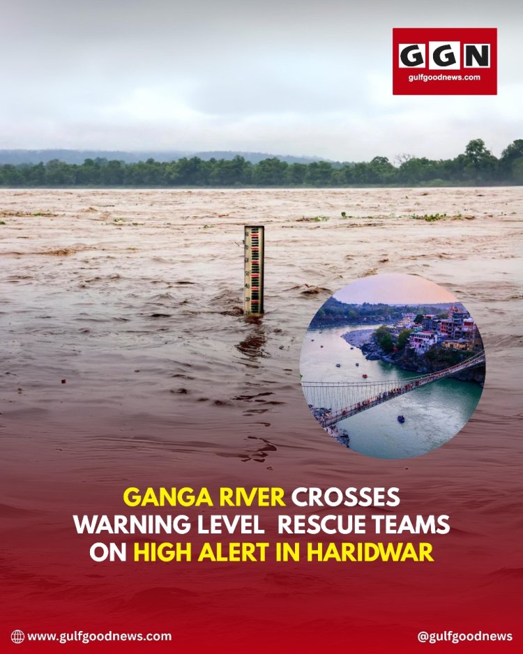 Ganga Surpasses Warning Level in Haridwar, Rescue Teams on High Alert