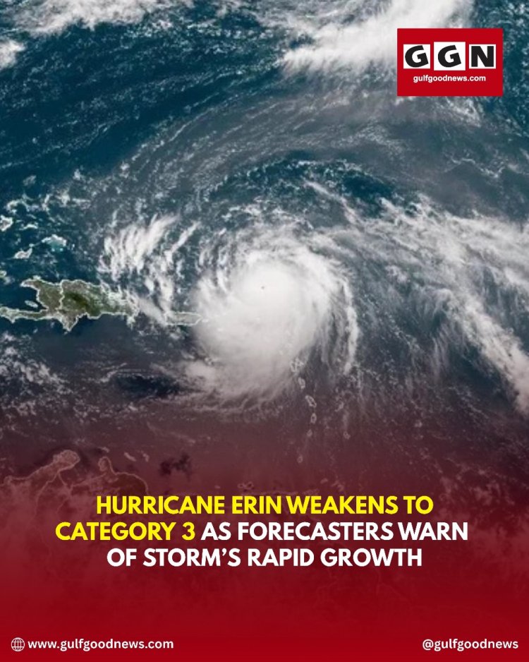 Hurricane Erin Weakens to Category 3, But Its Massive Size Poses Significant Coastal Threats