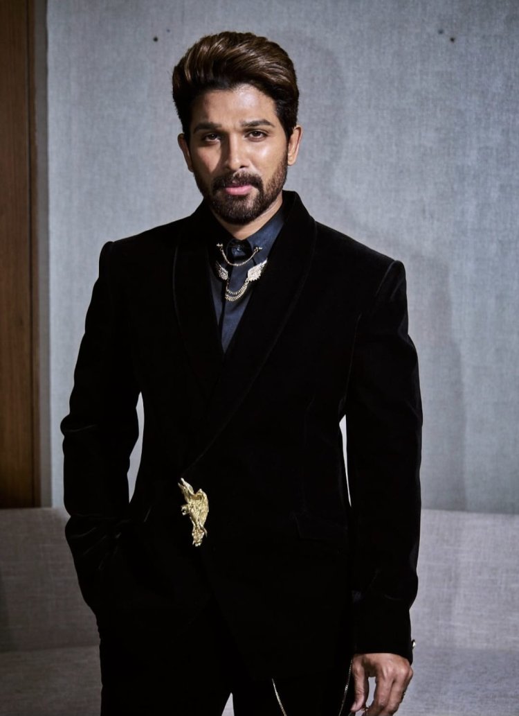 Allu Arjun Stuns in Gaurav Gupta Man at SIIMA Awards