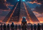 Quantum Genesys: A futuristic symphony at the Giza Pyramids merges ancient Egypt with next-gen technology