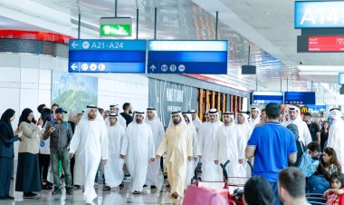 Sheikh Mansoor bin Mohammed Inspects Dubai International Airport Amid Record Passenger Growth