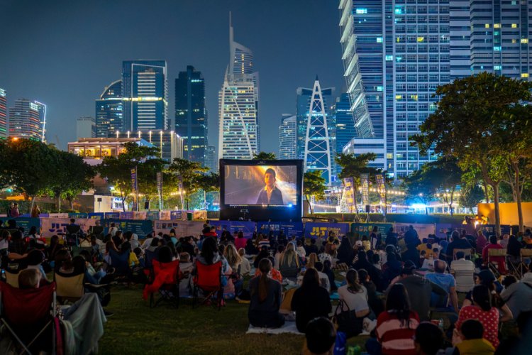 Enjoy Free Outdoor Movies in Dubai: Cinema Under the Stars at JLT Park