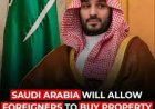 Saudi Arabia to Open Real Estate Market to Foreign Buyers from January 2026