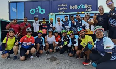 From Mumbai to Dubai: 24 Indian Cyclists Take Part in Dubai Ride 2025