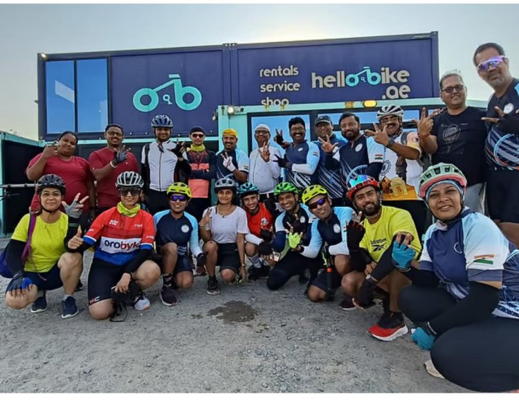 From Mumbai to Dubai: 24 Indian Cyclists Take Part in Dubai Ride 2025