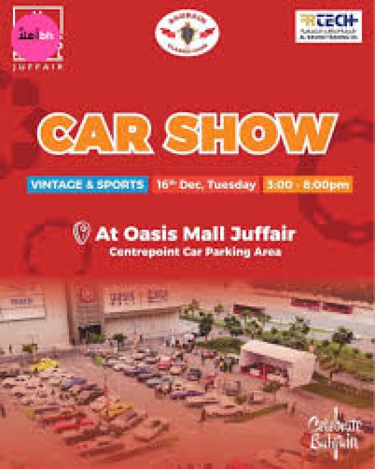 Celebrate Bahrain National Day at Oasis Mall Juffair with Car Show 2025