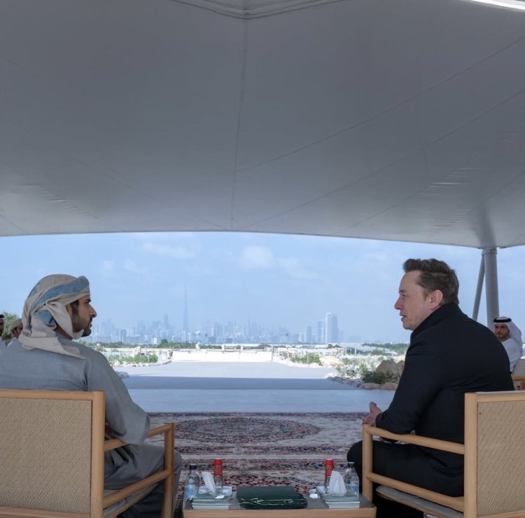Sheikh Hamdan and Elon Musk Hold Future-Focused Meeting in Dubai
