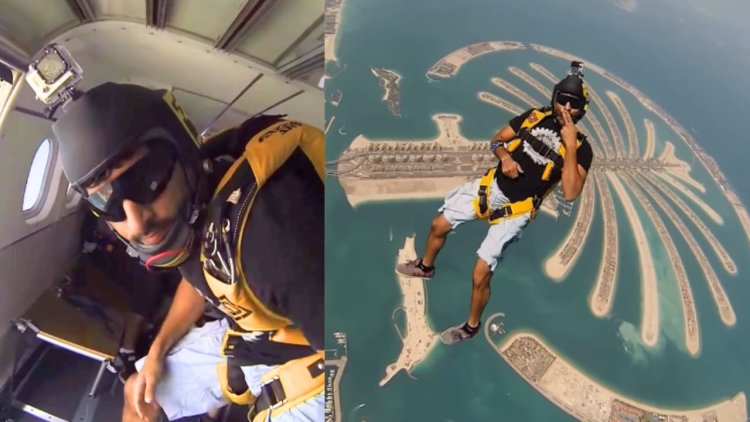 Dubai crown prince Sheikh Hamdan thrills fans with stunning skydiving footage over city landmarks