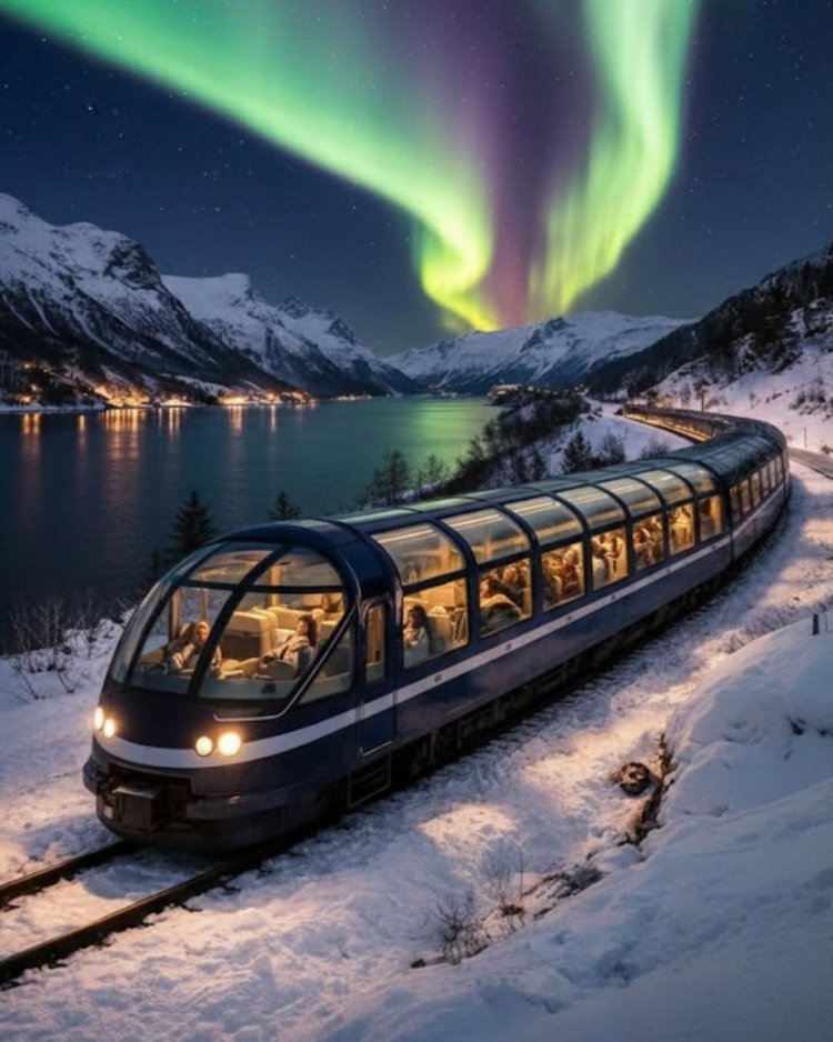 Norway launches world’s first panoramic night train designed for Northern Lights viewing
