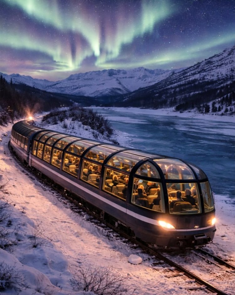 Norway launches world’s first panoramic night train designed for Northern Lights viewing