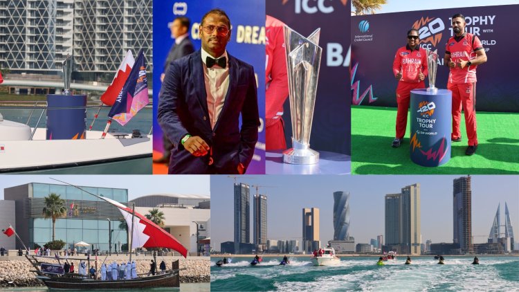 Bahrain Hosts ICC Men’s T20 World Cup Trophy Tour as Angelo Mathews Joins Celebrations