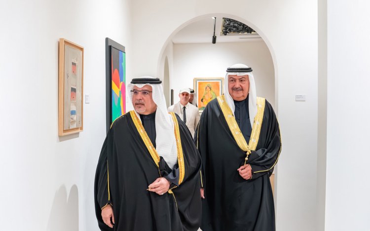 HRH Crown Prince and Prime Minister Inaugurates Rashid bin Khalifa Art Collection Exhibition