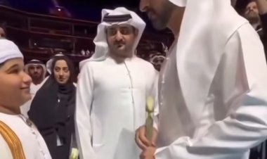 Sheikh Hamdan’s white rose gesture steals spotlight at Arab Hope Makers ceremony