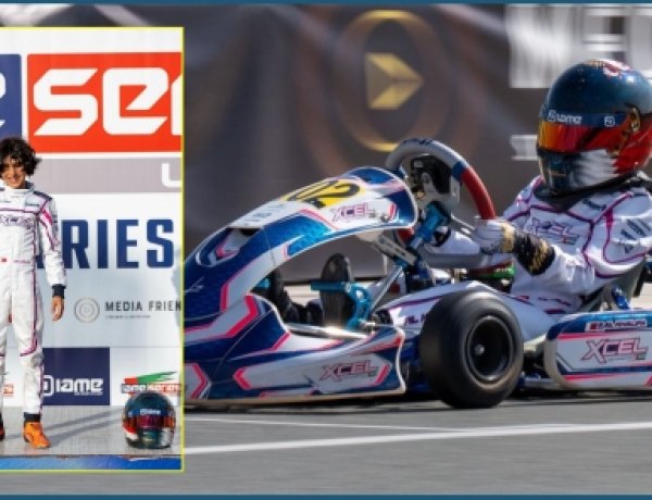 Sheikh Saif Bin Hassan Al Khalifa Shines with Podium Finish in IAME UAE Championship