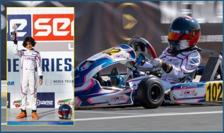 Sheikh Saif Bin Hassan Al Khalifa Shines with Podium Finish in IAME UAE Championship