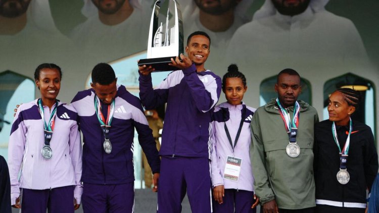 Ethiopian Nibret Melak Wins Dubai Marathon 2026 as Anchinalu Dessie Tops Women’s Race
