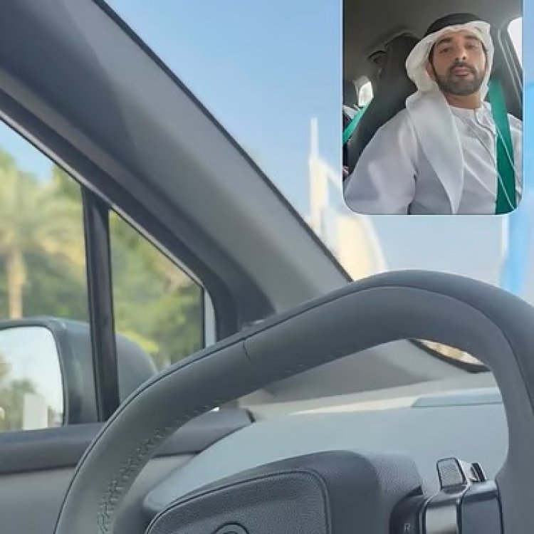 Sheikh Hamdan tests self-driving car on Dubai roads, shares glimpse of autonomous future