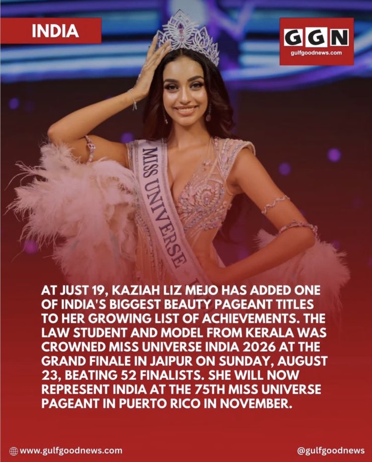 19-Year-Old Law Student Kaziah Liz Mejo Crowned Miss Universe India 2026